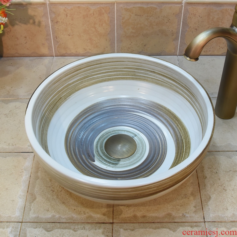 Jingdezhen ceramic lavatory basin basin art on the sink basin birdbath small screw