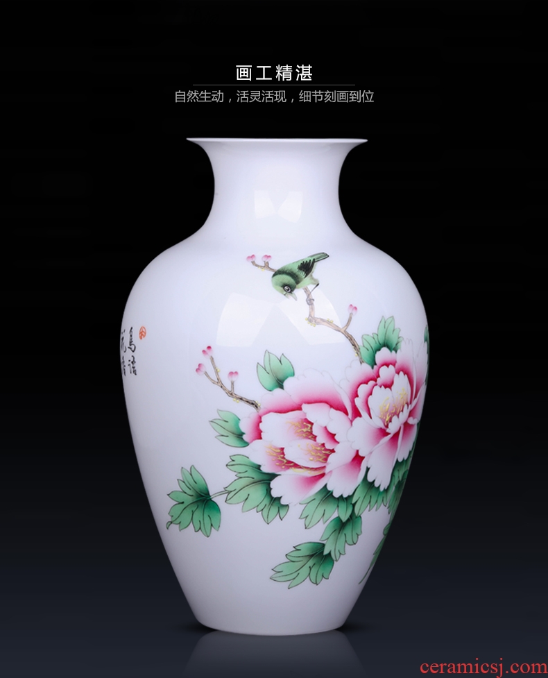 Jingdezhen ceramic hand - made flowers vase decoration crafts are sitting room porch flower arranging, arts and crafts