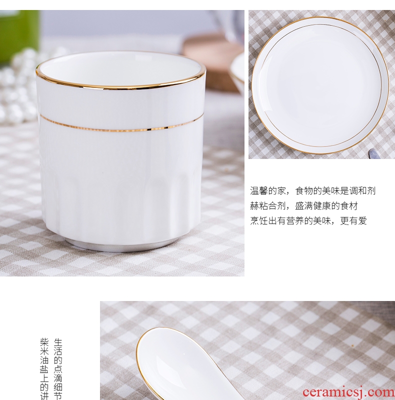 Jingdezhen porcelain hotel desk tray is placed ipads to use spoon set a full range of the available fuels the tableware of western - style restaurant LOGO