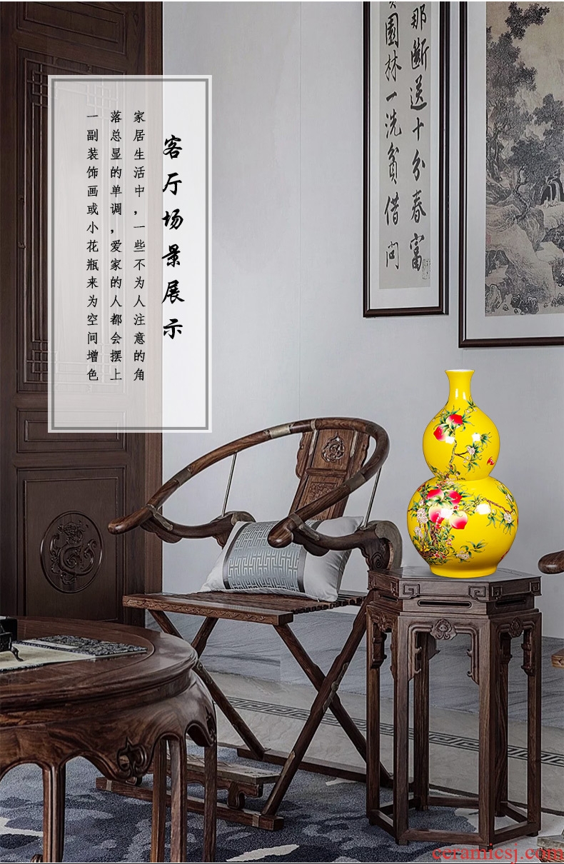 Landing a large blue and white porcelain vase archaize home furnishing articles of jingdezhen ceramics flower arrangement sitting room adornment handicraft - 573860293254
