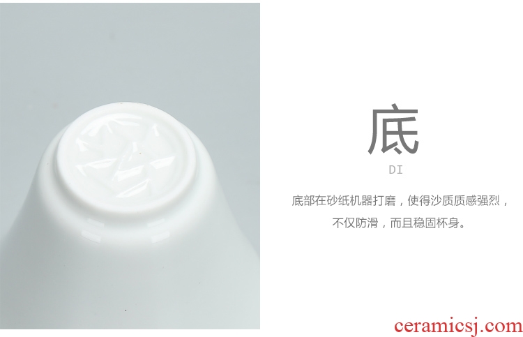 Chen xiang | dehua white porcelain paint cup manually individual cup single CPU Japanese glass glass ceramic sample tea cup
