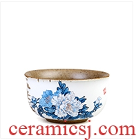 Ceramic tureen kung fu tea bowl is only three bowl of coarse TaoJing medium cup tea cup tea tao ancient spring and autumn period