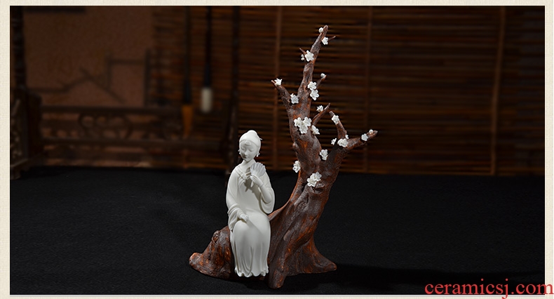 The east mud dehua white porcelain ceramic its art furnishing articles sitting room TV ark, home decoration/fragrance