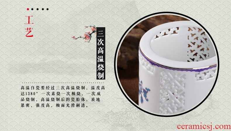 Red leaves authentic jingdezhen porcelain glaze color temperature on the fine white porcelain stationery stationery 3 few day sweet head
