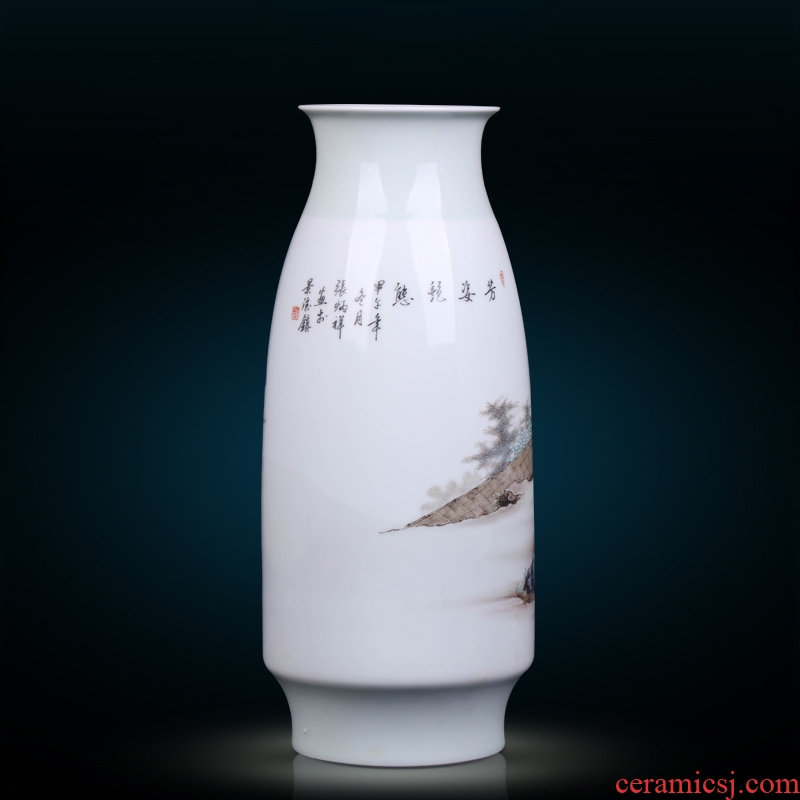I and contracted hand - made jingdezhen ceramics vase furnishing articles sitting room TV cabinet decorative arts and crafts porcelain restoring ancient ways