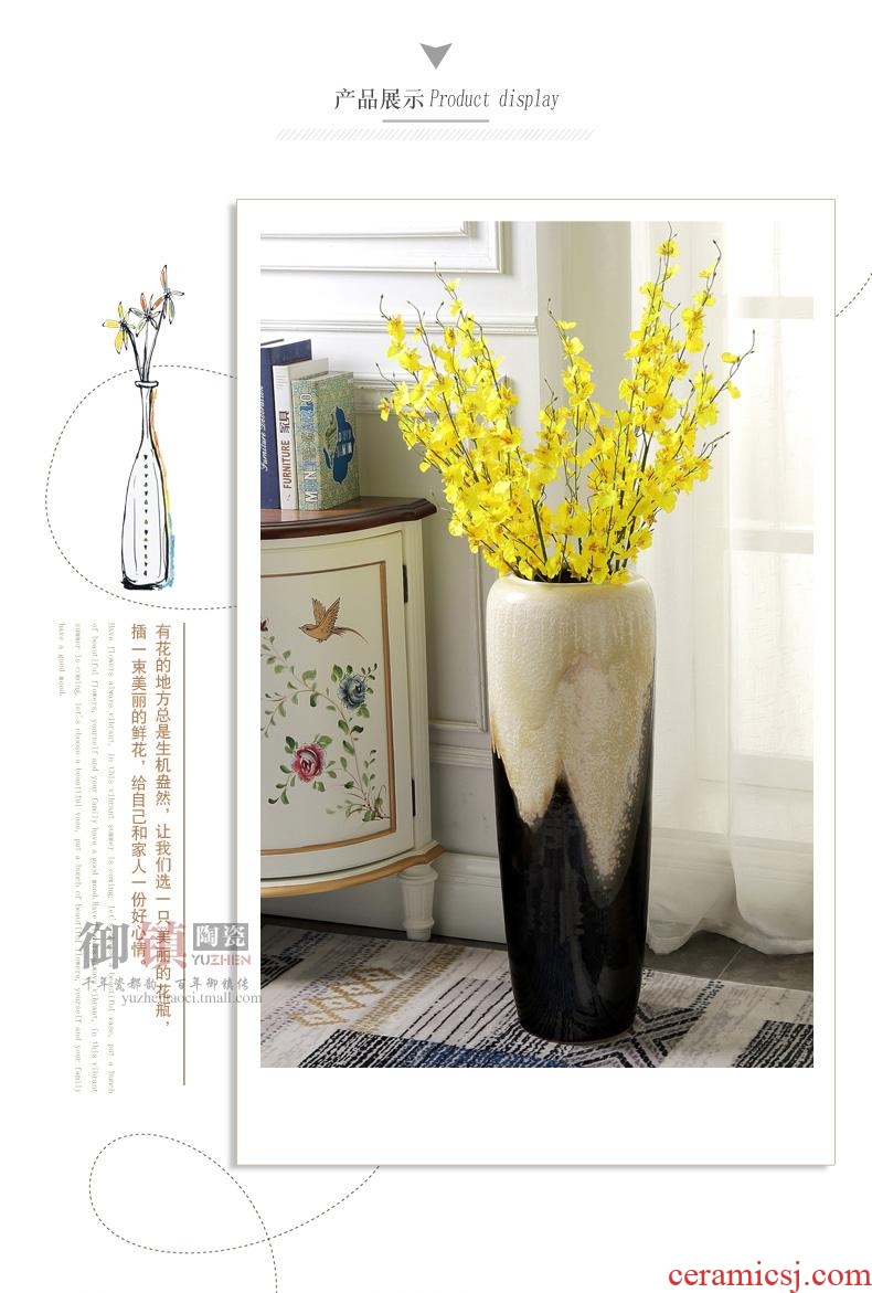 Designer vase furnishing articles insert ceramic vase example room light soft adornment of the sitting room of large vase decoration key-2 luxury - 555923198741
