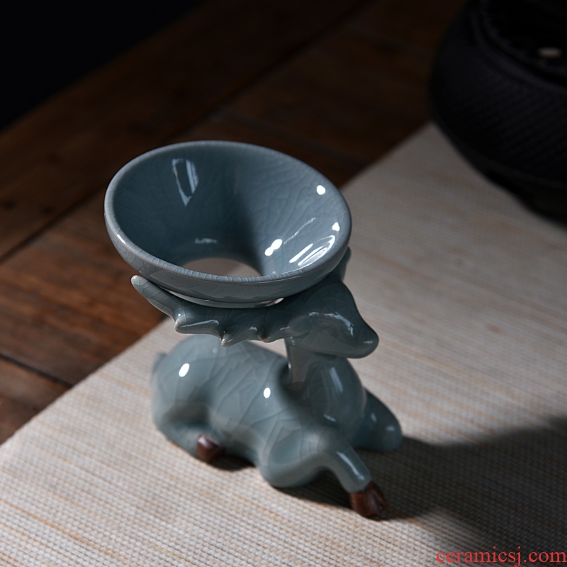 Chen xiang ceramic filter the set of kung fu tea set your up) tea tea tea elder brother up filter filter