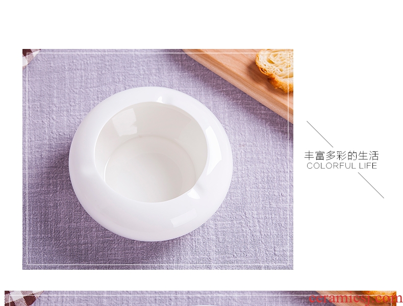 Jingdezhen ceramic creative move fashion large ashtray contracted Europe type ceramic home sitting room adornment ash tray