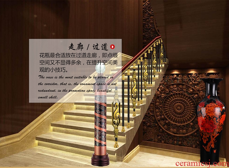 Fort SAN road of the new European vase decoration flower arranging flower implement large ceramic vase sitting room place, household act the role ofing is tasted package mail - 556922150027
