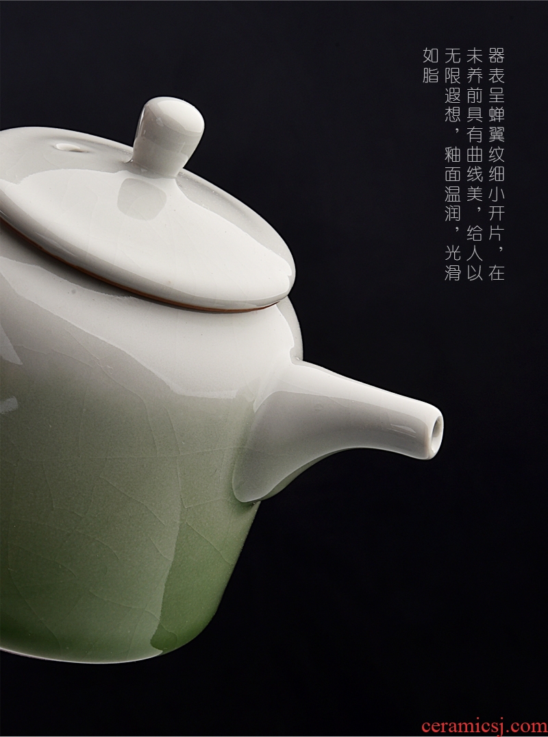 Hong bo the best portable bag tea set is suing suits for your up household contracted small Japanese ceramics kung fu tea set