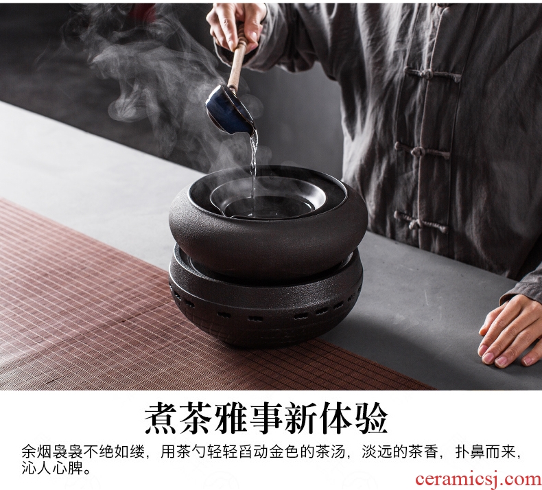 Bin, tea set temperature ceramic black tea pu - erh tea is to boil tea mercifully tea machine temperature burn hydropower TaoLu kung fu tea, black pottery