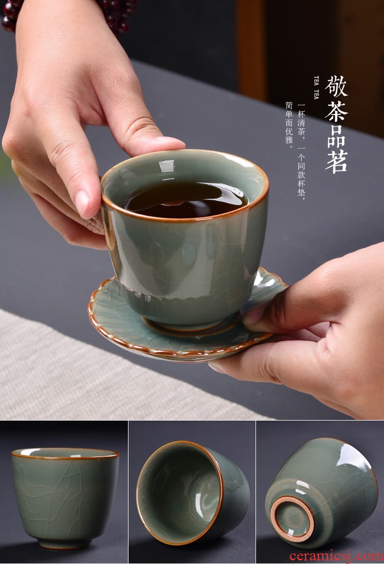 Official sample tea cup jun ye brother up with ceramic cups kung fu tea cups porcelain pieces can raise individual single CPU