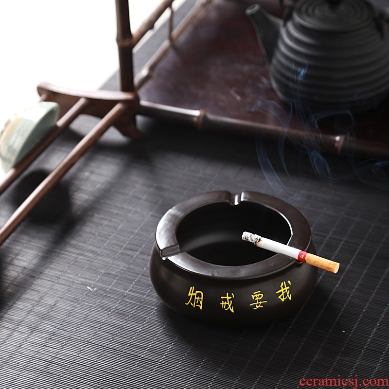 Hong bo acura creative fashion ashtray KTV room living room office hotel ceramic ashtray move customization