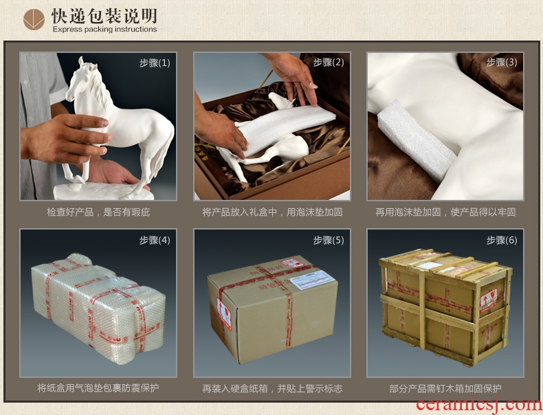 The east mud dehua ceramic designer after 80 Zheng Qinghai art collection furnishing articles/asked D44-18