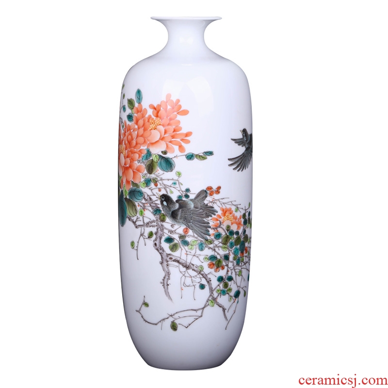 Jingdezhen ceramic Chinese flower arranging vase decoration furnishing articles sitting room porch TV ark, crafts porcelain decoration