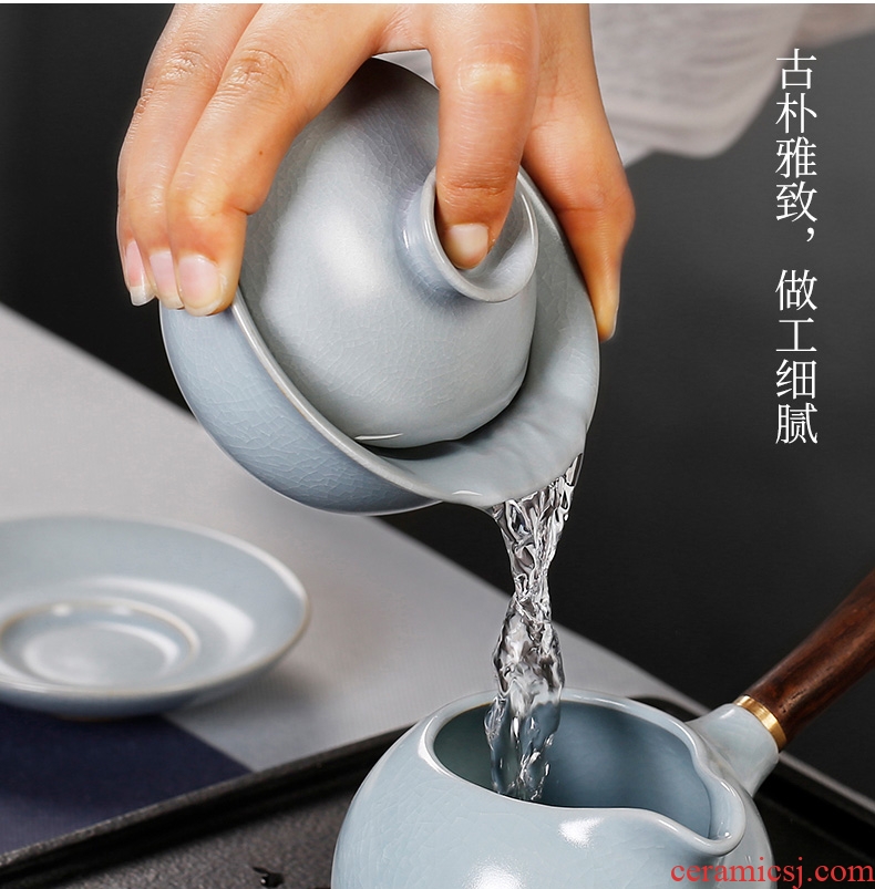 Your up ceramic after three ancient tea cup to household kunfu tea tureen large porcelain bowl tea tea set