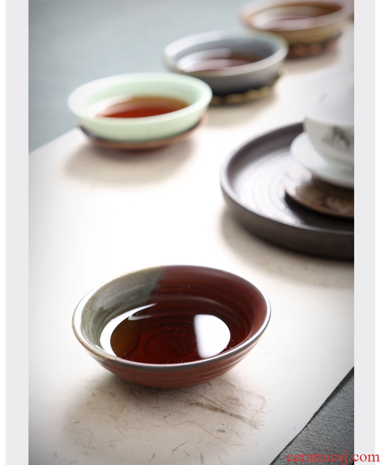 Gorgeous young ceramic cups manual coarse pottery hat to tea kungfu tea liquor cup a cup sample tea cup bowl