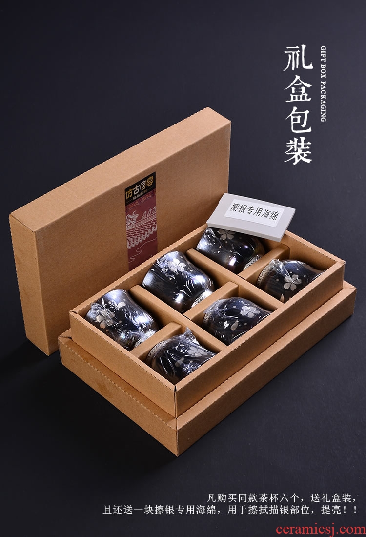 Kung fu tea sample tea cup up ceramic cups Kung fu tea set at upstream noggin personal single CPU master CPU