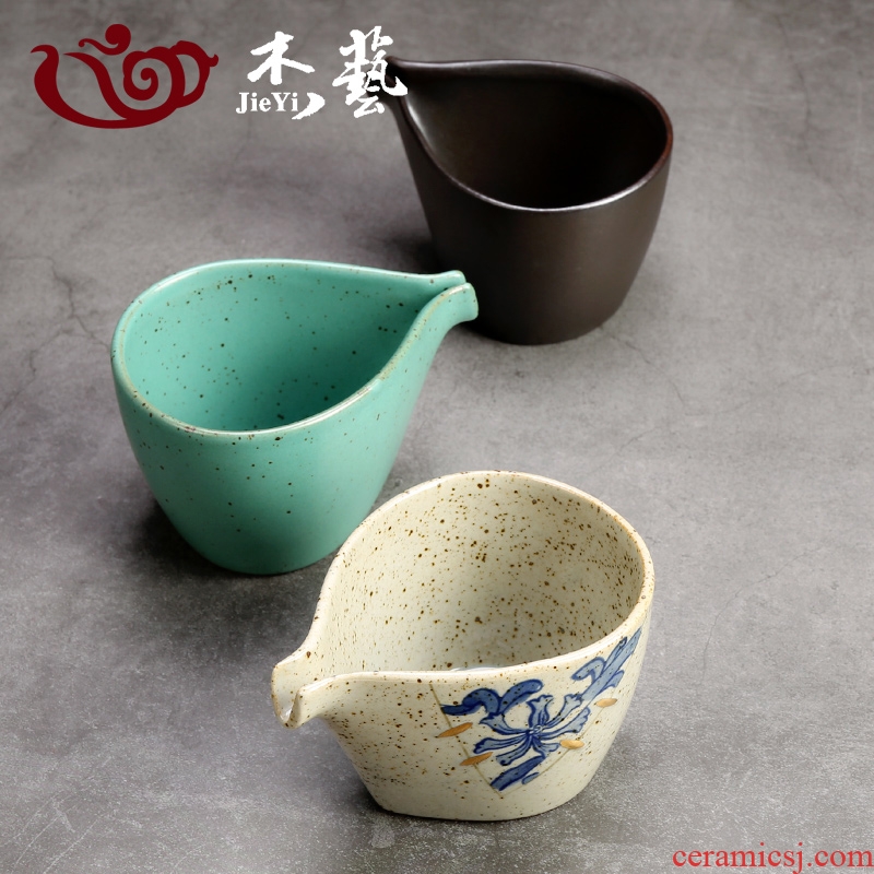 Tea set reasonable ceramic cup Tea ware thickening coarse pottery retro points heat - resistant kung fu Tea accessories device and a cup of Tea