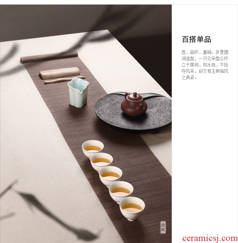 Ultimately responds tea ware celadon ceramics fair keller points to antique tea sea Japanese male cup large cup of kung fu tea set