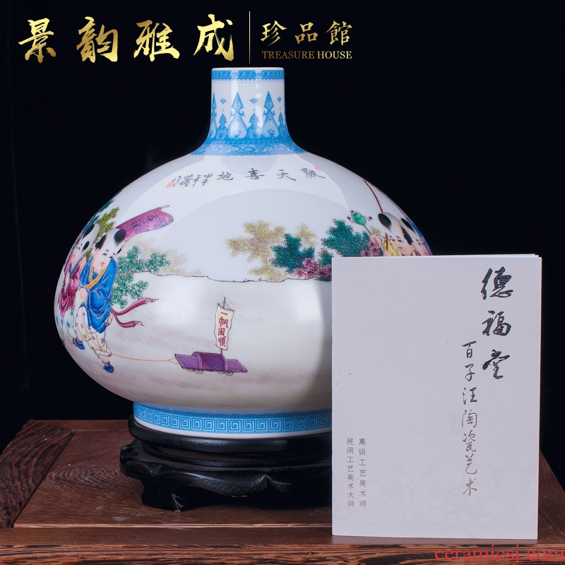 Jingdezhen ceramics hand - made the master of the sitting room porch vase contracted and I and fashionable home furnishing articles ornaments