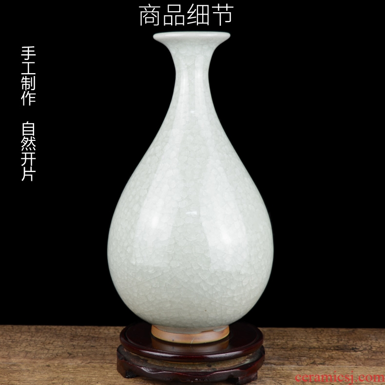 Archaize of jingdezhen ceramics up open piece of craft vase Chinese living room table flower arranging handicraft furnishing articles