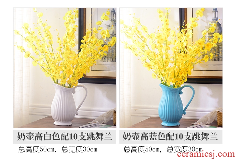 European I and contracted vase furnishing articles sitting room dry flower arranging flowers home decoration ceramic flowers money orchid suits for