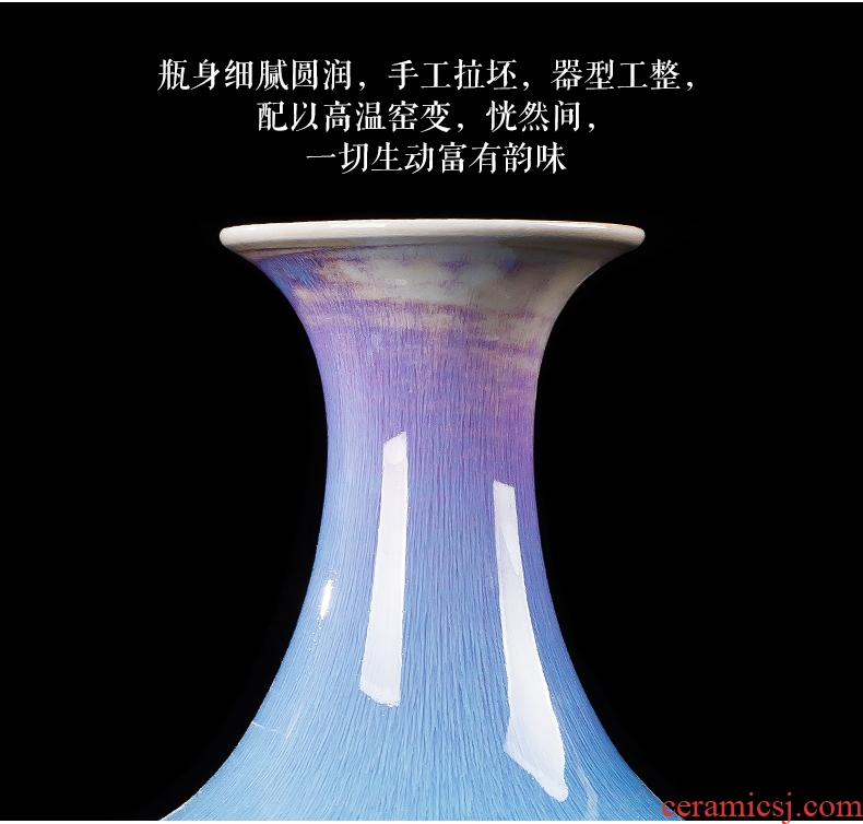 Contracted and I jingdezhen chinaware big vase flower arrangement, household decoration hotel wine accessories furnishing articles
