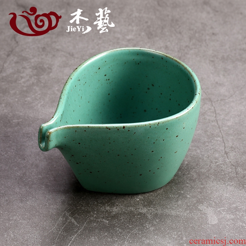 Tea set reasonable ceramic cup Tea ware thickening coarse pottery retro points heat - resistant kung fu Tea accessories device and a cup of Tea