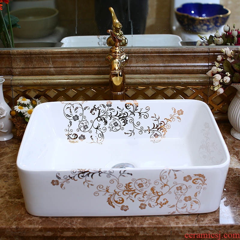 The package mail on bonsai, ceramic lavabo that defend bath lavatory basin, art basin square living flowers