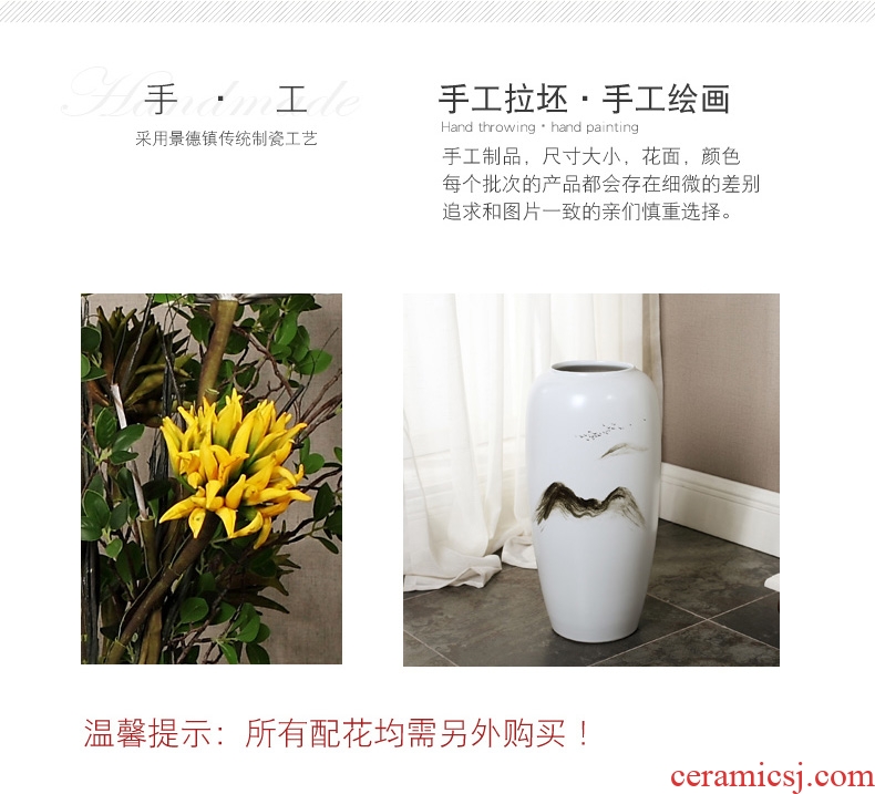 Jingdezhen ceramic Europe type of large vases, large sitting room porch decoration to the hotel villa flower flower implement furnishing articles - 560971319149