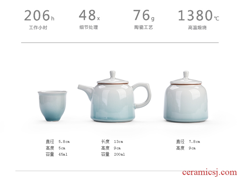 Hong bo the best portable bag tea set is suing suits for your up household contracted small Japanese ceramics kung fu tea set