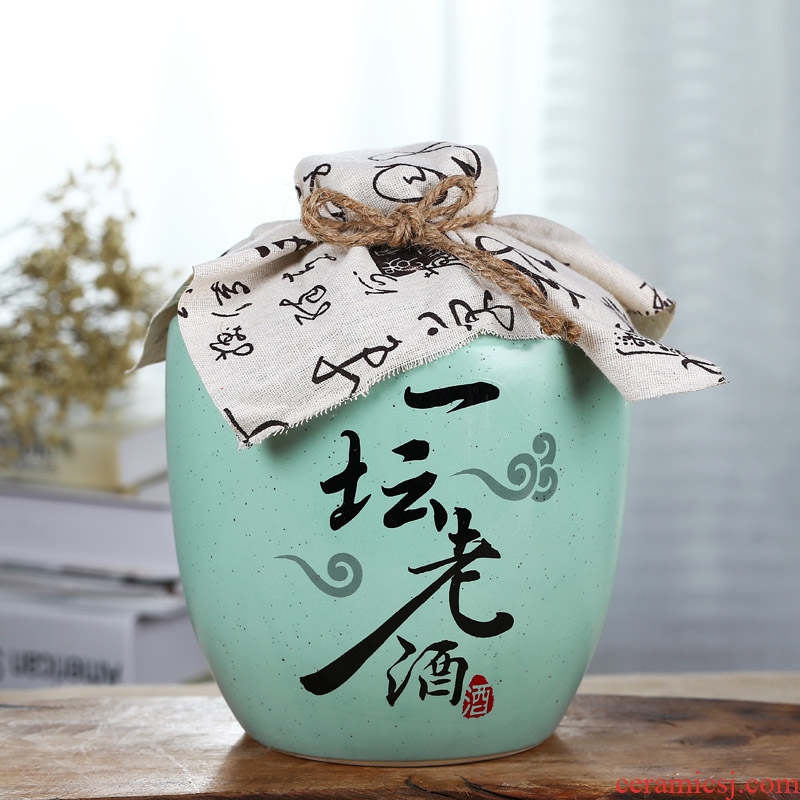 Many 2 jins with jingdezhen ceramic bottle seal wine bottle is empty wine bottle of household hip individuality creative bottles