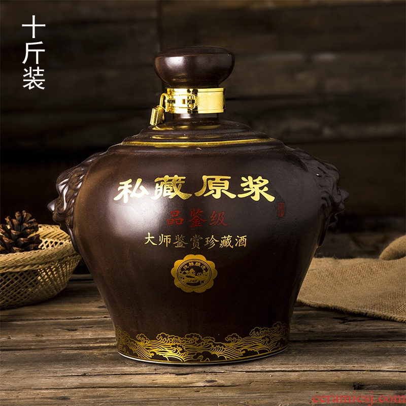 Many optional jingdezhen ceramic bottle wine jar empty bottle seal wine jugs home hip flask 3 kg