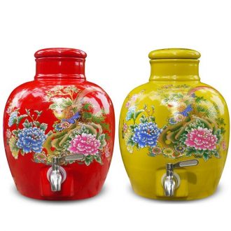 10 jins of jingdezhen ceramic jar it hip bottle seal wine mercifully wine jars