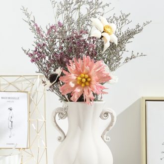 Nordic ins creative home sitting room ceramic vase furnishing articles wind dried flower arranging flowers I and contracted decoration decoration