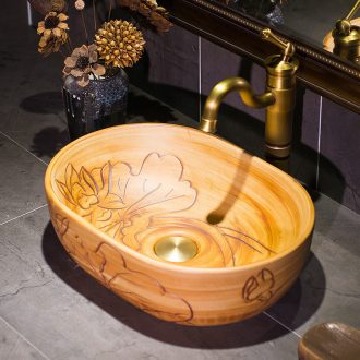 Jingdezhen basin lavatory toilet lavabo ceramics art stage basin basin sink oval