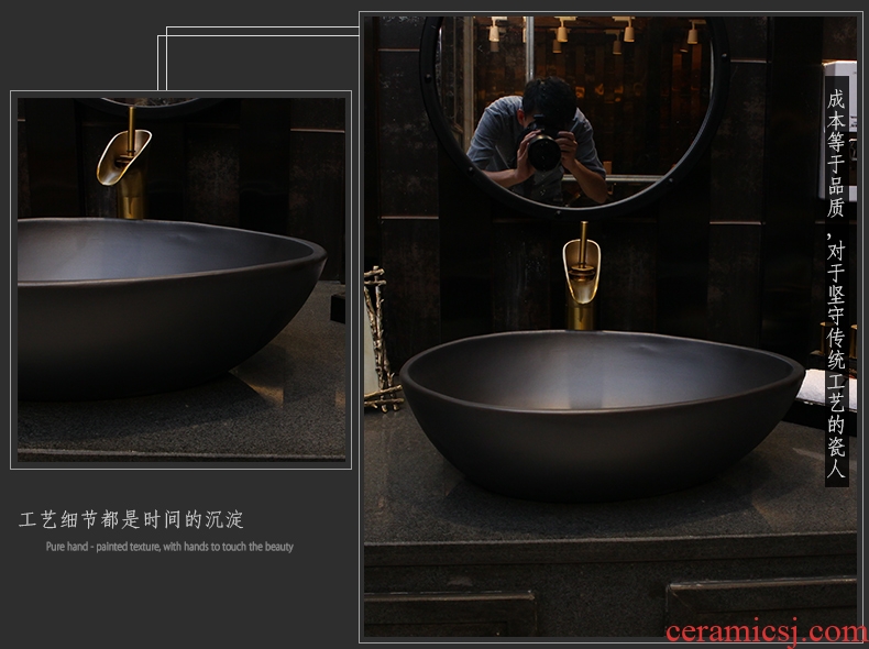 Square stage basin round art ceramic lavabo lavatory basin oval shaped the pool that wash a face on stage