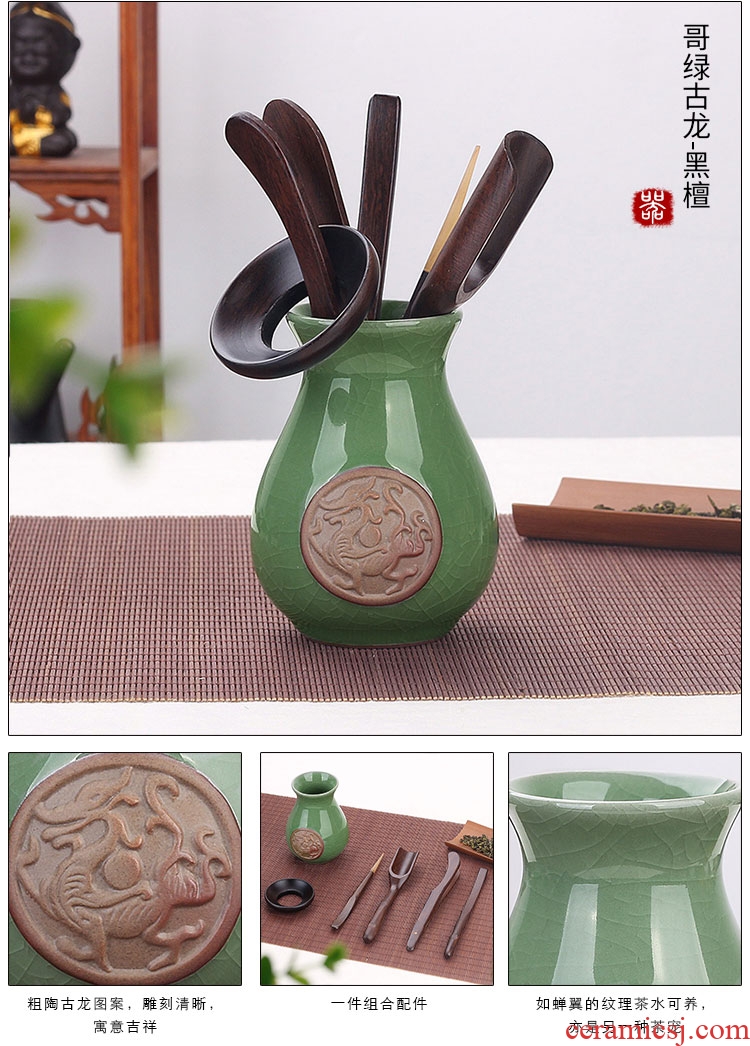 Bamboo kung fu tea sets tea tea tray accessories ceramics special tea six gentleman 's tea set