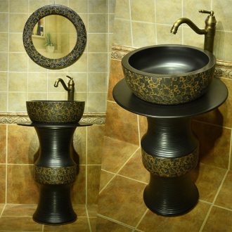 Simple lavabo ceramic floor toilet lavatory basin vertical art basin sink