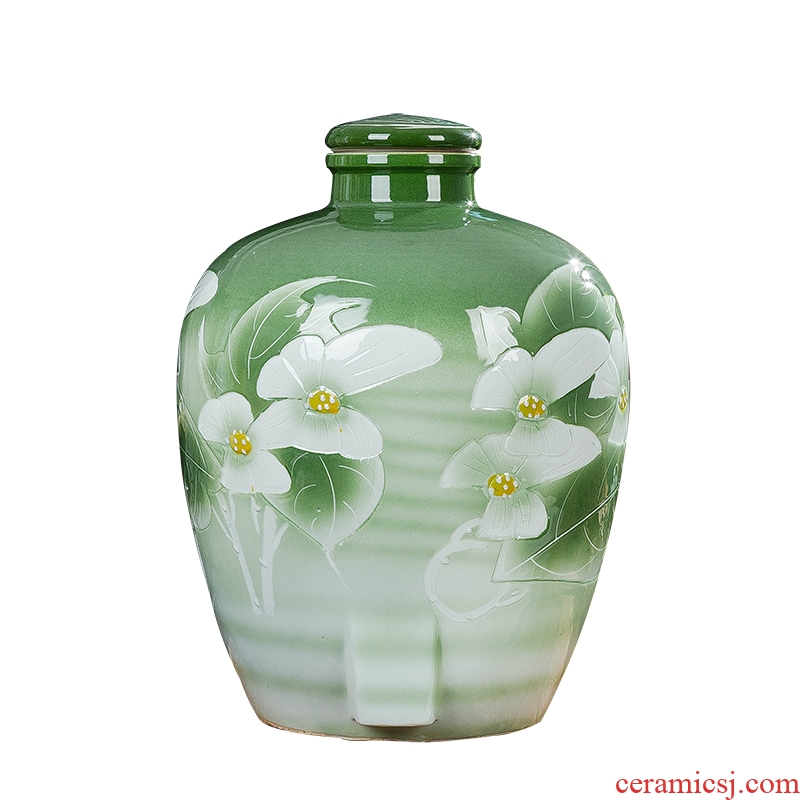 Jingdezhen ceramic jars 10 jins 20 jins 30 jins 50 jin carving by jars wine mercifully wine wine wine