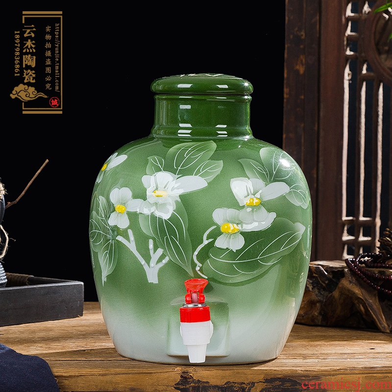 Jingdezhen ceramic jars 10 jins 20 jins 30 jins 50 jin carving by jars wine mercifully wine wine wine