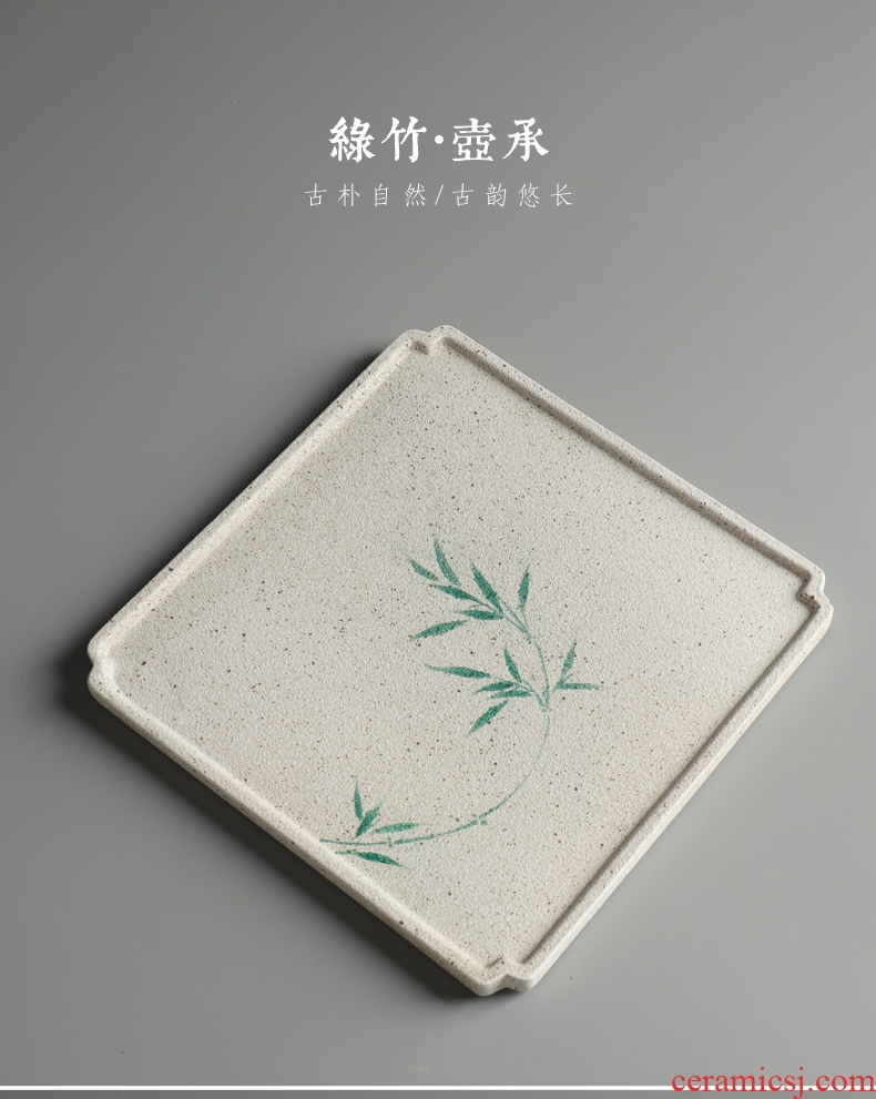 Is good source Japanese hand - made coarse ceramic POTS dry tea tray of dry fruit tray ceramic bearing pot flowers kung fu tea accessories