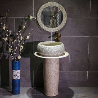 Ceramic column basin toilet lavabo balcony sink the pool that wash a face, simple console one - piece basin