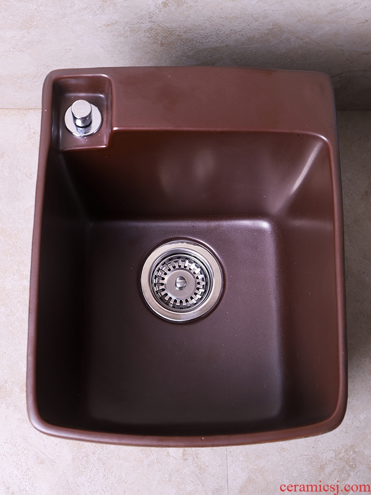 Separate ChiFang ceramic topaz bucket bath sink basin rinse mop pool of yard is suing the mop pool