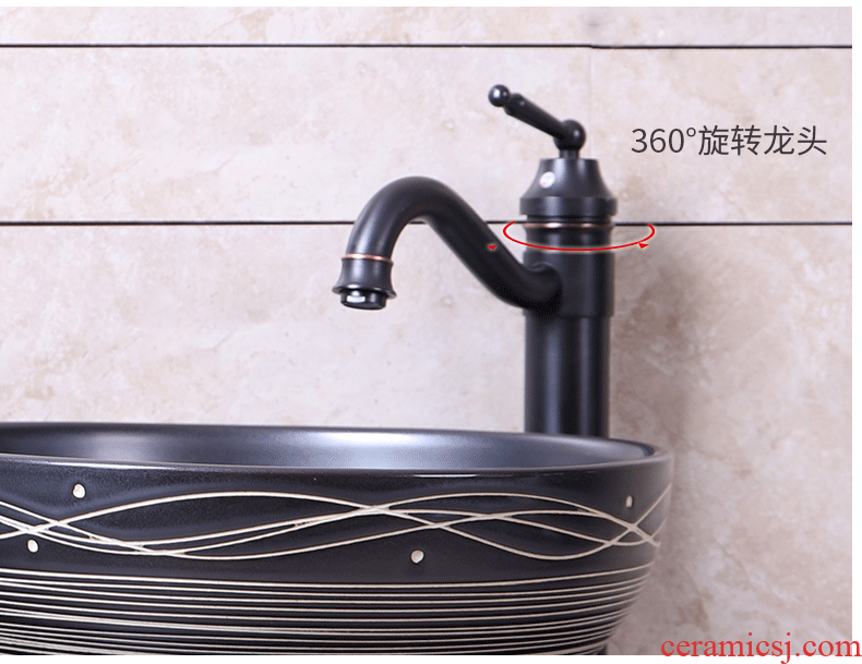 Pillar basin of ceramic sanitary ware has one - piece basin of is suing household balcony sink the lavatory toilet lavabo, restoring ancient ways