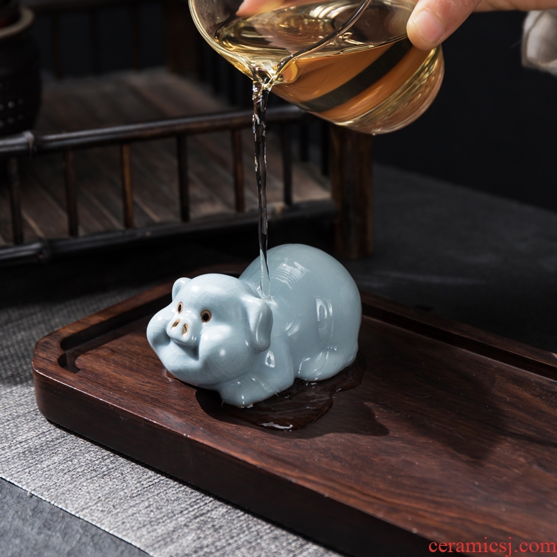 Your up tea pet furnishing articles furnishing articles can keep blessing pig plutus tea tea tea table playing small ceramic tea tea tea