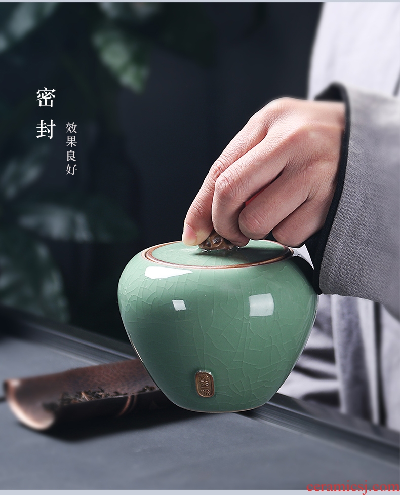 Brother quiet life ceramic up caddy fixings sealed tank storage jar tea tea tea box