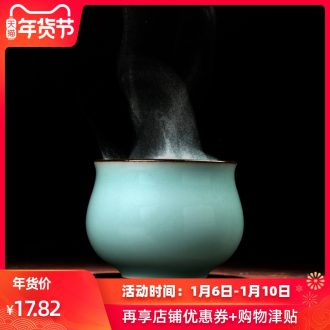 Longquan celadon shadow the qing pu 'er kung fu tea cups ceramic tea set single cup sample tea cup master cup individual cups