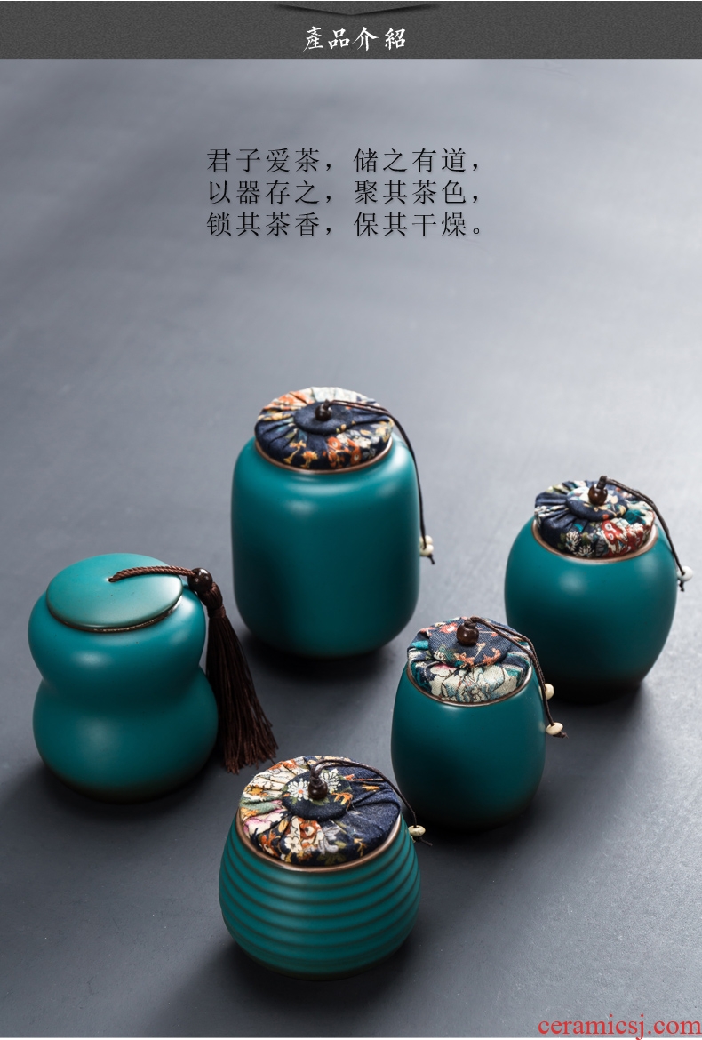 Pu - erh tea storage POTS home tea packing seal pot moistureproof the size half jins to caddy fixings ceramic POTS